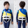 HiSEA L002 Foam Buoyancy Vests Flood Protection Drifting Fishing Surfing Life Jackets for Children, Size: L(Blue Yellow)