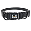 Heavy Duty PVC Dog Collar, Waterproof, Adjustable, Black, L (39-63cm)