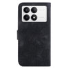 For Xiaomi Redmi K70 / K70 Pro Lily Embossed Leather Phone Case(Black)