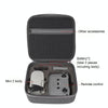 For DJI Mavic Mini 2 Dual Battery Storage Bag Handheld Protective Case(Light Grey)