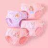 Soft And Comfortable Children Underwear High Stretch Cotton Girls Briefs, Size: L(Rabbit+Castle Princess)