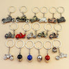 Simulation Cool Motorcycle Keychain Metal Decoration Pendant, Style: X-231 Sliver