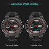 SANDA 6015 Men Multifunctional Waterproof Luminous Sports Watch(Black)