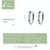 S925 Sterling Silver Devil Eye Zircon Women Earrings
