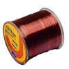 7.0# 0.45mm 16.4kg Tension 500m Extra Strong Imported Raw Silk Nylon Fishing Line(Wine Red)