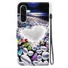 For Samsung Galaxy A26 5G Crystal Texture Colored Drawing Leather Phone Case(Heart Shaped)