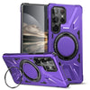 For Samsung Galaxy S25 Ultra 5G MagSafe Magnetic Shockproof Phone Case with Ring Holder(Purple)
