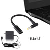 PD 100W 18.5-20V 4.8 x 1.7mm Elbow to USB-C / Type-C Adapter Nylon Braid Cable