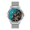 K62 1.43 Inch Waterproof Bluetooth Call Weather Music Smart Sports Watch, Color: Silver Steel
