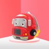 Kindergarten Schoolbag Cartoon Car Plush Backpack Children Cute Shoulder Bag(Fire Truck)
