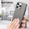 For iPhone 14 Plus Twill Fabric Leather Skin Back Phone Case(Gray)