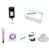 Hand-held 3D Printing Pen, EU Plug(Pink)
