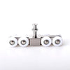Stainless Steel Sliding Door Hanging Wheel Silent Smooth And Wear-Resistant Sliding Door Pulley Nylon Hanging Rail, Specification:8 Wheels