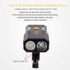 USB Rechargeable Bicycle Front Light Bike FlashLight (White Light)