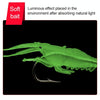 10 PCS 4cm Fishing Soft Artificial Shrimp Bait Lures Popper Poper Baits with Hook(Fluorescent)