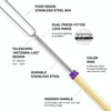 1124-7 Retractable Wooden Stick Marshmallow BBQ Fork, Spsc: Drawstring Bag