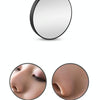 Magnification Small Round Mirror with Suction Cup Makeup Mirror 8.8cm Magnification Makeup Mirror, Model:Black Five Times