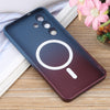 For Samsung Galaxy S25 5G Liquid TPU Silicone Gradient MagSafe Phone Case(Blue Purple)