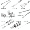 10 in 1 Barbecue Combination Tool Set Aluminum Box Stainless Steel Grill Set