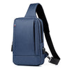 OUMANTU 903 Oxford Cloth Chest Bag Business Casual One-shoulder Crossbody Bag(Blue)