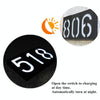 0.36W Solar Powered Wall Mount 6 LEDs Lighting Doorplate Lamp House Number Porch Lights with Solar Pannel(5)