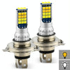 2 PCS V6 H4 DC9-36V 30W 3000LM IP65 Car LED Double Color Fog Light with 30LEDs SMD-2525 Lamp