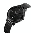 SKMEI 1528 Simple Fashion Lady Watch Casual Netting Scale(Black)