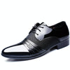 Flat Shoes Breathable Men Business Dress Shoes, Size:48(Black)