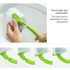 Creative Grass Shape Toilet Brush Bathroom Long Handle Toilet Brush(White)