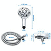 9 Functions Handheld Shower Pressurized Shower With Water Off and Pause, Style: Single Shower