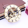 Metal See-through Quartz Clock Gear Clock DIY Accessories 97mm Golden Clock Head