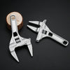 YZL Multifunctional Short Handle Large Opening Adjustable Wrench, Style:Arc-Shaped Bathroom