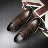 British Men Shoes Brogue Shoes Business Formal Shoes, Size:44(Black)