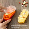 Home Convenient Transparent Tablet Divider Compartments Medicine Boxes(Orange)