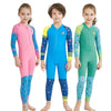 DIVE & SAIL LS-18822 Children Diving Suit Outdoor Sunscreen One-piece Swimsuit, Size: M(Boy Blue)