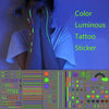 10 PCS Waterproof Color Luminous Tattoo Sticker Face Sticker(EX-026)