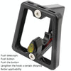 Litepro Split Pig Nose Rest Aluminum Alloy Front Shelf Installed Seat(Black)