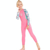 DIVE & SAIL M150556K Shell Pattern Children Diving Suit One-piece Swimsuit Snorkeling Surfing Anti-jellyfish Clothing, Size:L(Pink)