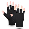 Outdoor Bicycle Riding Fishing Gloves Thin Breathable Anti-UV Sports Ice Silk Gloves, Style: Men Half Finger Black
