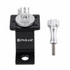 PULUZ Aluminum Alloy Motorcycle Fixed Holder Mount with Tripod Adapter & Screw for GoPro, Insta360, DJI and Other Action Cameras(Silver)