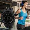 SKMEI 1250 Men Outdoor Waterproof Sports Digital Watch Multi-Function Watch(Gold/Red)