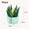 13004 CAYI Succulent Potted Plant Small Particle Puzzle Building Block Toy