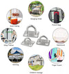 3 PCS 8mm 316 Stainless Steel Ship Square Door Hinges Buckle