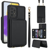 For Samsung Galaxy Note20 Ultra Crossbody Dual-buckle Wallet RFID Back Leather Phone Case(Black)