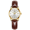 OLEVS 6898 Women Fashion Waterproof Dual Calendar Quartz Watch(Brown White)