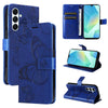 For Samsung Galaxy A26 5G Global 3D Butterfly Embossed Pattern Flip Leather Phone Case(Blue)