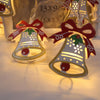 1.5m Painted Christmas Bell LED Holiday String Light, 10 LEDs 2 x AA Batteries Box Powered Warm Fairy Decorative Lamp for Christmas, Party, Bedroom(Warm White)