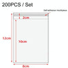 2 Sets CPE Matte Self -Sealed Bag Data Cable Phone Case Packaging Bag, Size: 8x12cm