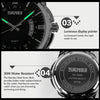 SKMEI 9069 Multifunctional Outdoor Fashion Business Waterproof Silver Shell Quartz Wrist Watch(Blue)