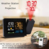 Household Color Screen Temperature And Humidity Meter Weather Forecast Projection Clock, Model: UK Plug